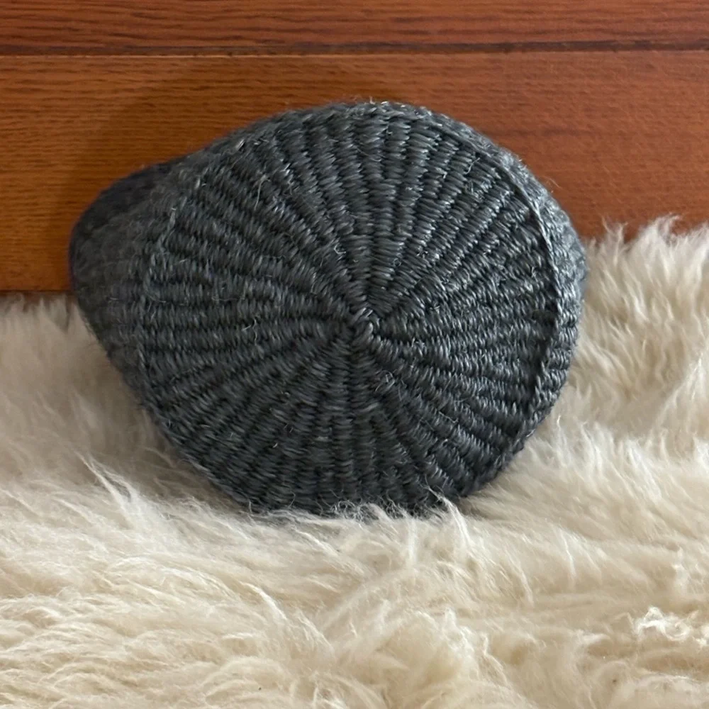 Ethnic Blue Handwoven in Kenya Sisal Basket